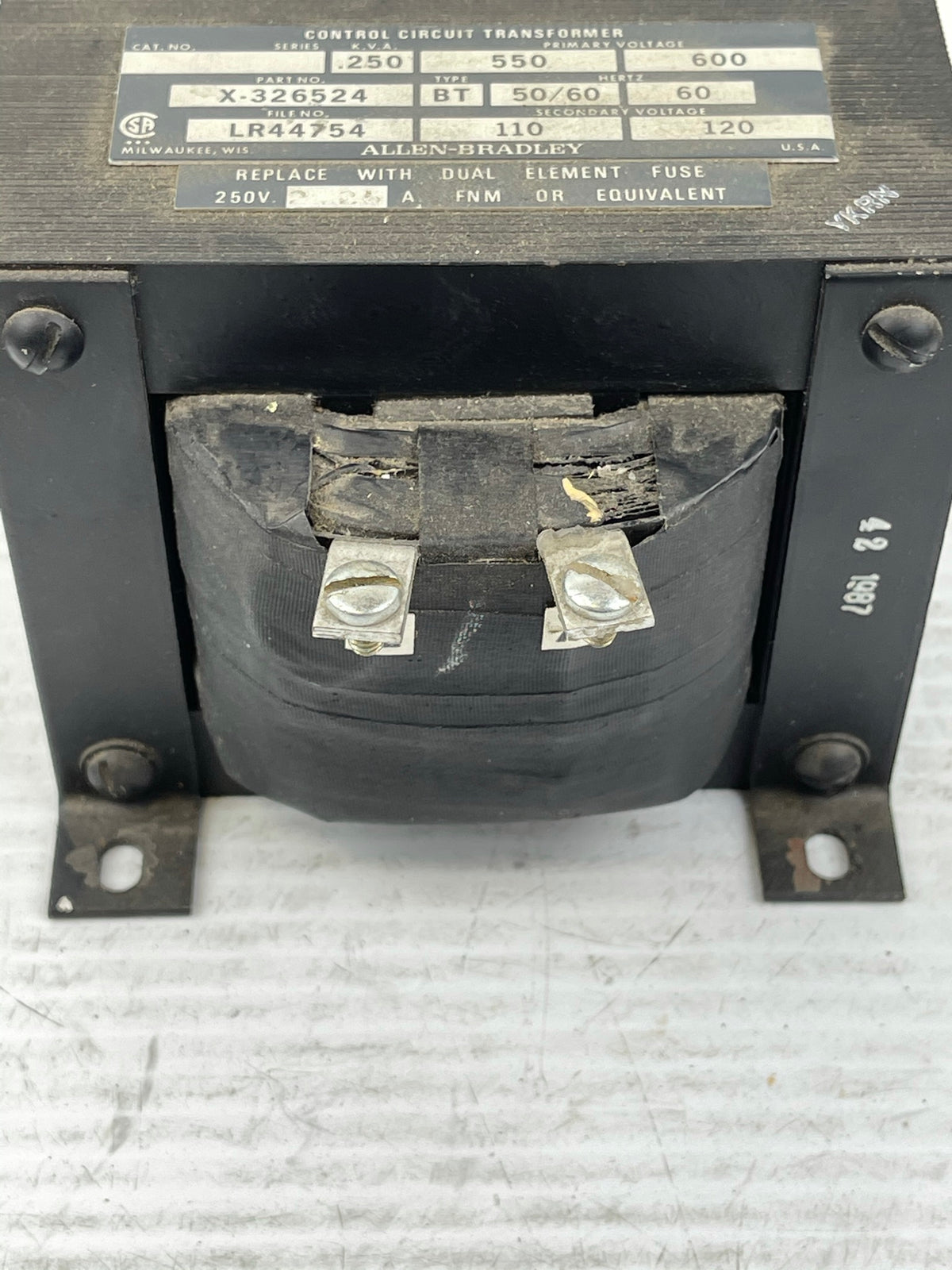 Allen-Bradley X-326524 Control Circuit Transformer