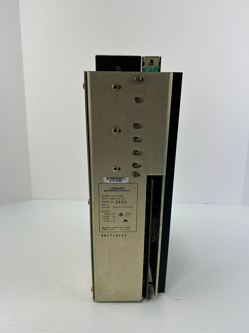 Reliance Electric 57C493 Power Supply 376W Lorain ES371AMB with Keys