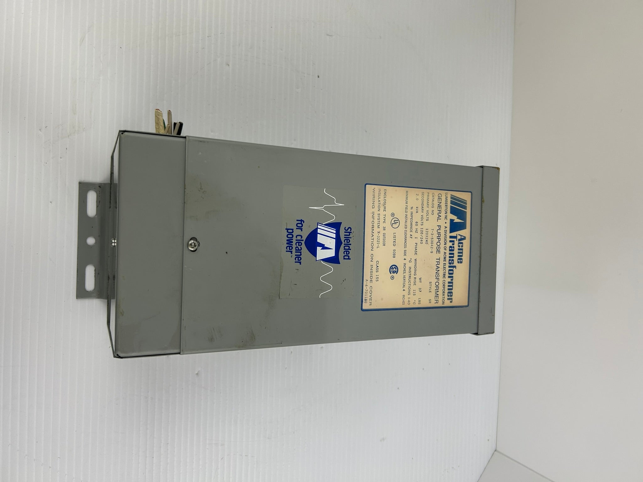 Acme Transformers T-3-53042-S General Purpose Transformer SR 2.0 KVA 60 Hz 1 PH