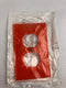 Leviton 018-80703-ORG Orange Plug Receptacle Wall Plate - Lot of 10