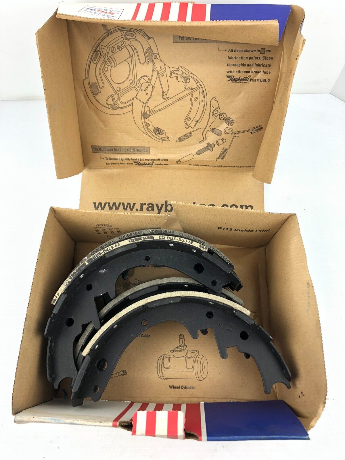 Raybestos 445PG Relined Brake Shoe P113