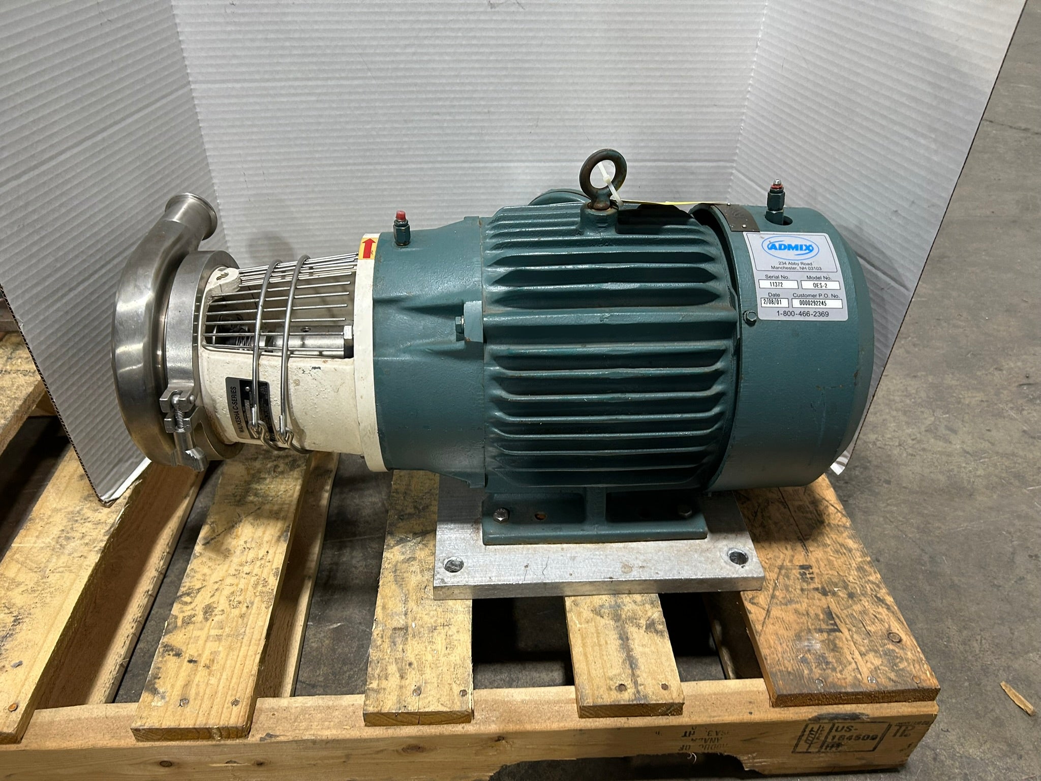 Reliance Electric 01MCN90234 G002 AD XEX Duty Master Motor 7.5HP 3PH Admix OES-2