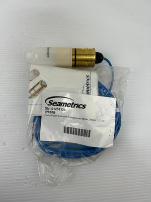 Seametrics IP810B Fixed Depth Insertion Paddlewheel Flow Meter Brass 1/2"-3"