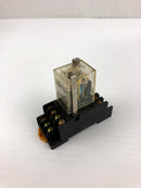 OMRON MY4N-D2 Relay 24 VDC with Base 1673YA 250V 5A