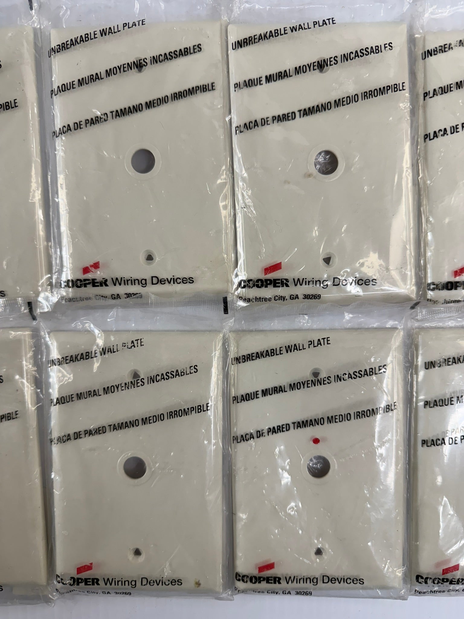 Cooper Wiring PJ11LA Lot of 12 1 Gang Phone Wallplate Cover