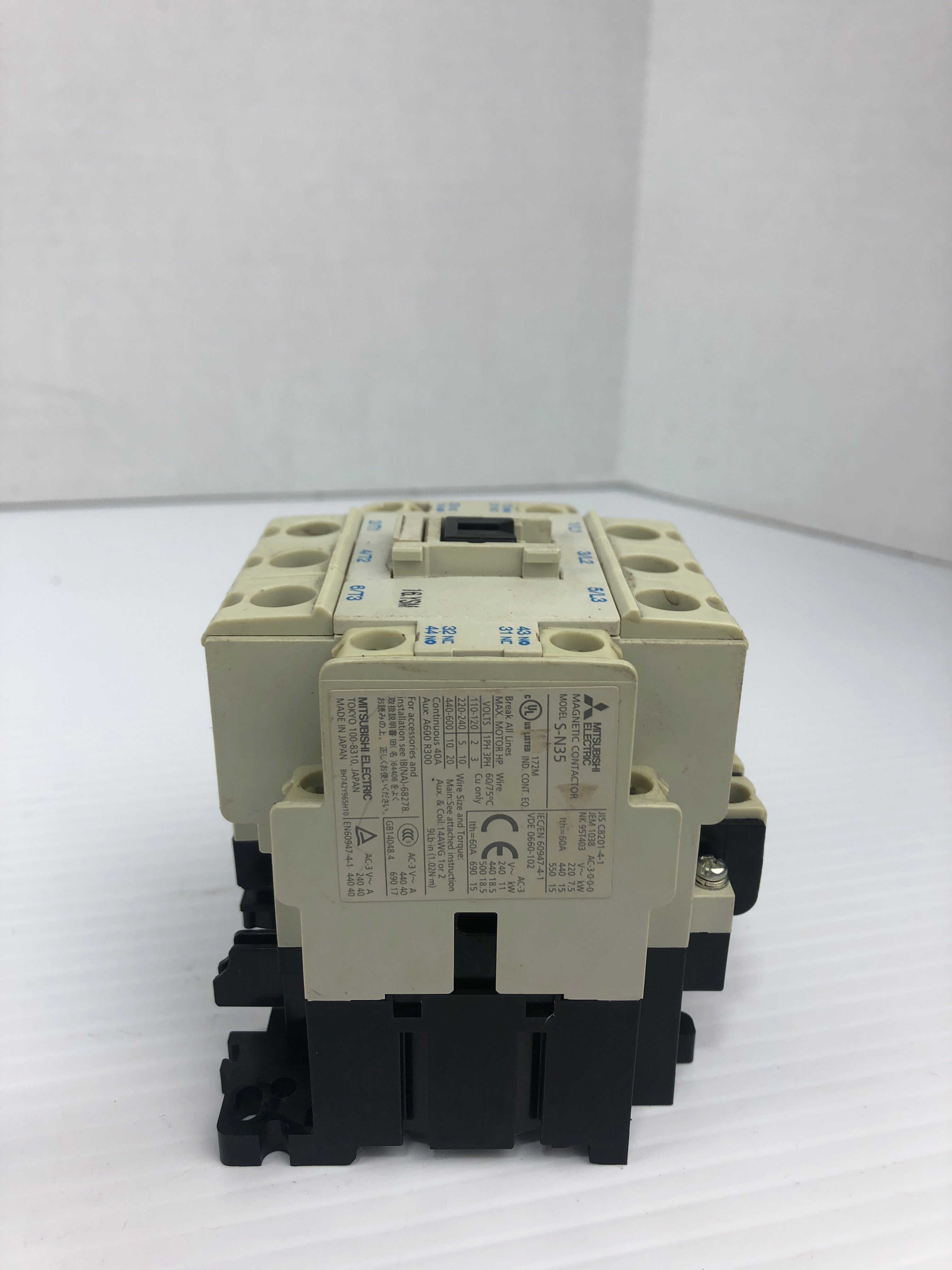 Mitsubishi S-N35 Magnetic Contactor 110-600V 60A
