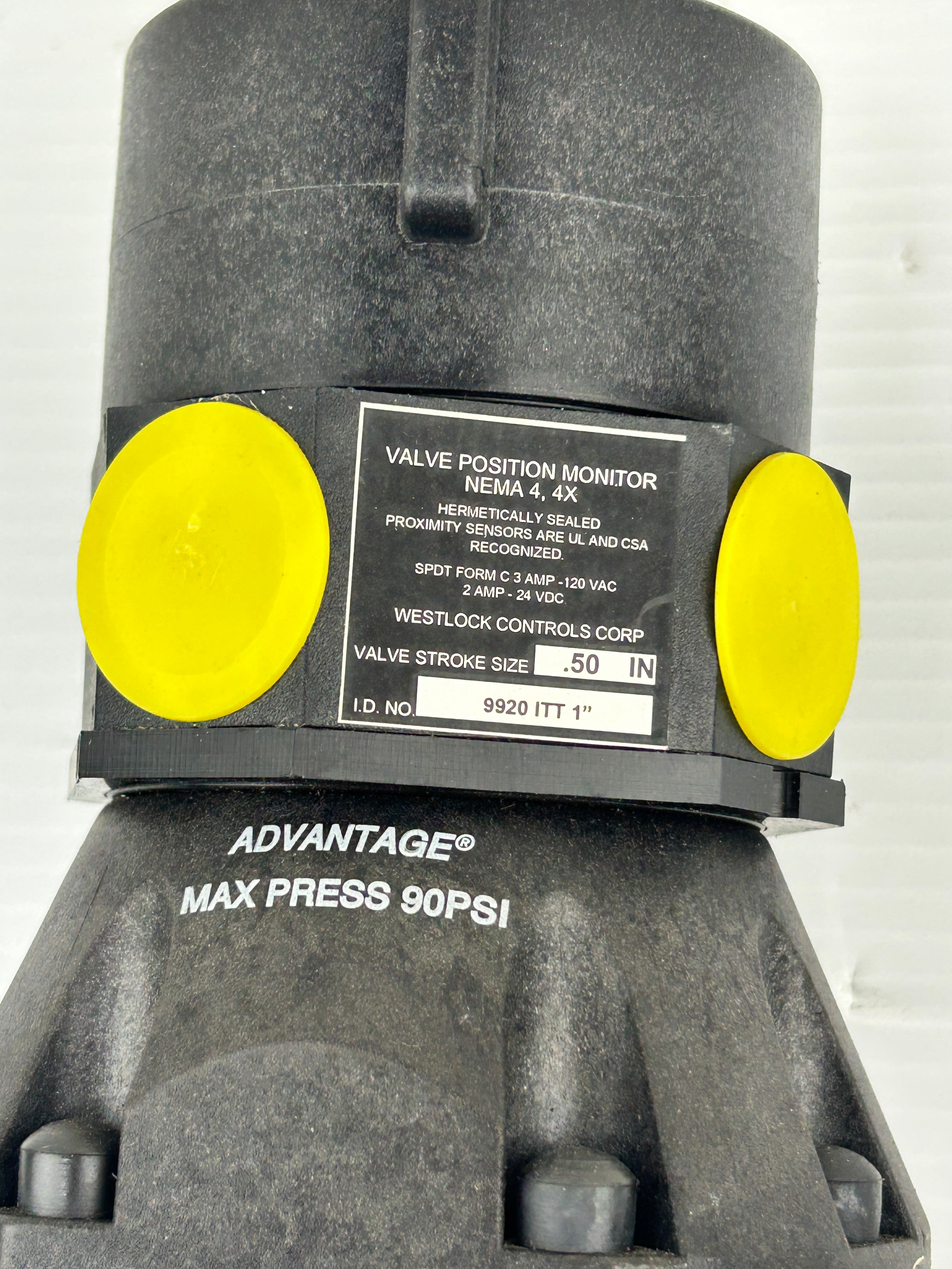 Westlock 9920 Actuator Valve Position Monitor 9920-ITT-1" 90PSI ITT Sherotec