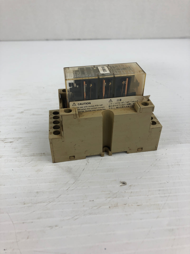 Omron G7S-4A2B-E Safety Relay with Base P7S-14F