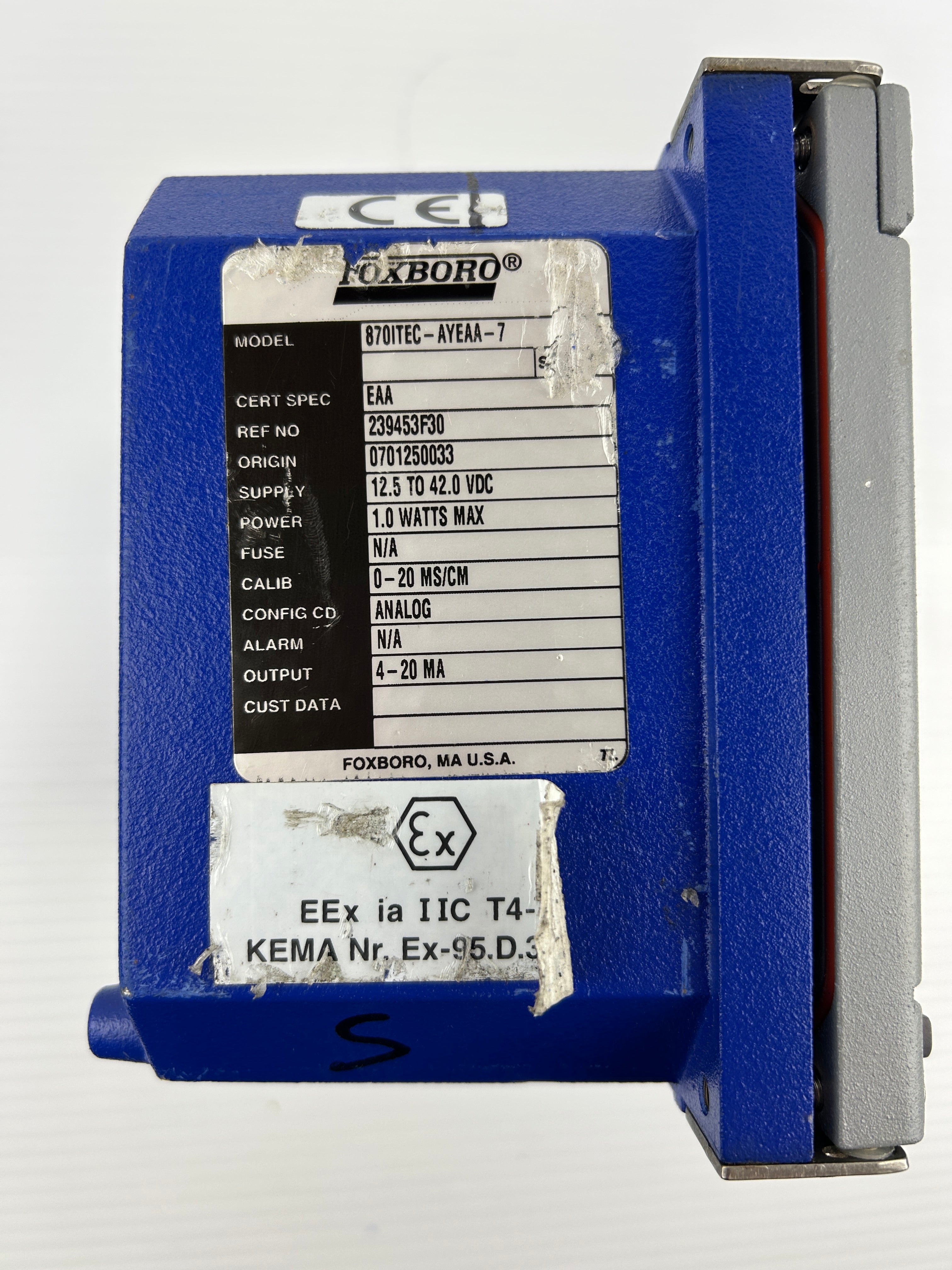Foxboro 870ITEC-AYEAA-7 Conductivity EC Transmitter I/A Series 870 IT
