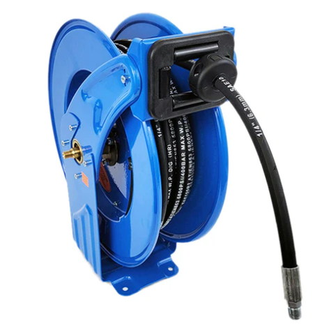 Industrial Grease Hose Reel with 1/4"x50' Hose 5800 PSI Macnaught M3D-G-7550 ***
