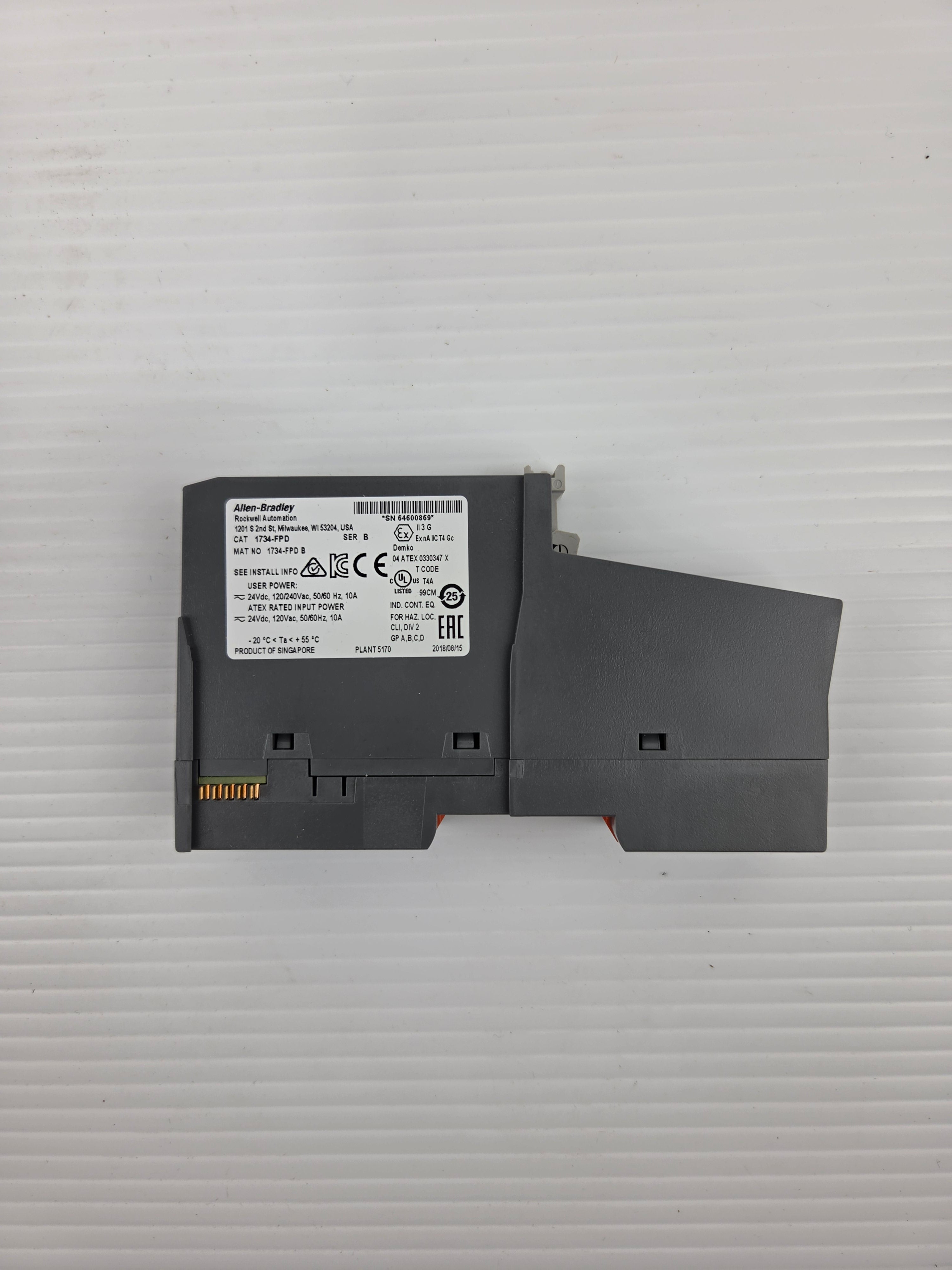 Allen Bradley 1734-FPD Point I/O Field Distributor Module Series B 1734-RTB /A