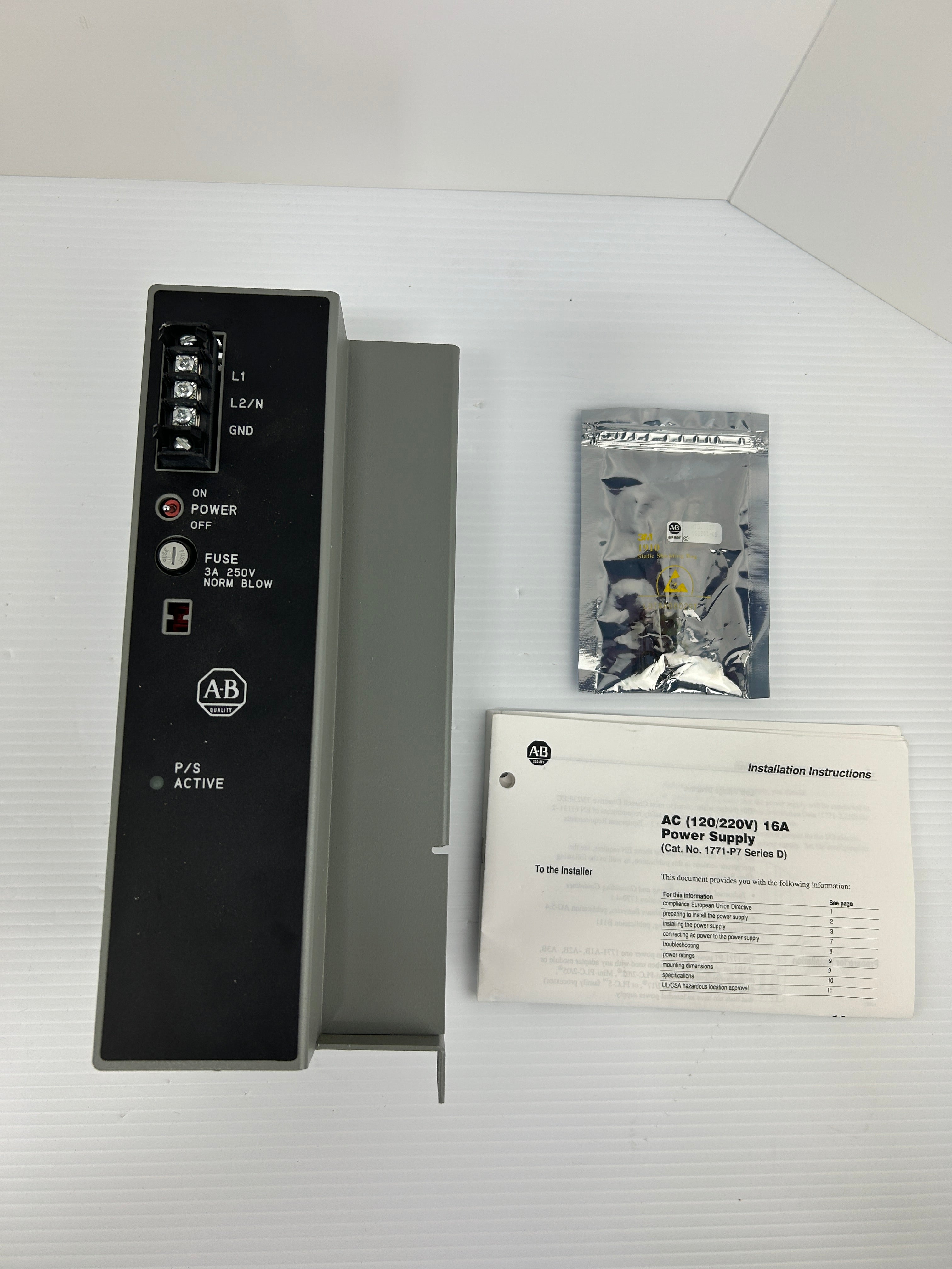 Allen Bradley 1771-P7 AC Power Supply Series B 120/220V