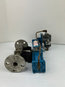 Contromatics 200SRP60 Pneumatic Actuator w/Moore 12372-74N/21UE Valve Positioner