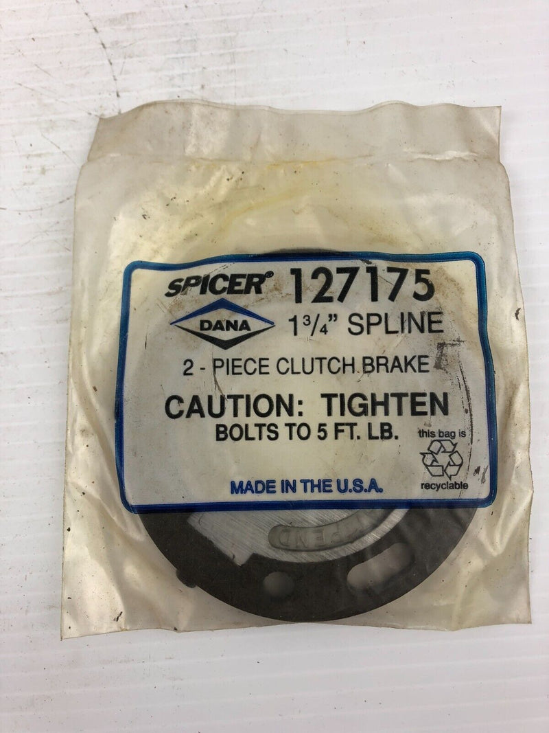 Spicer 127175 2-Piece Clutch Brake 1-3/4" Spline