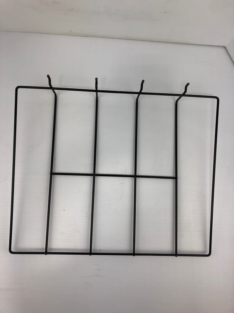 Wire Display Rack Black 18-3/8" x 14-3/4" Metal Hanging Parts Show