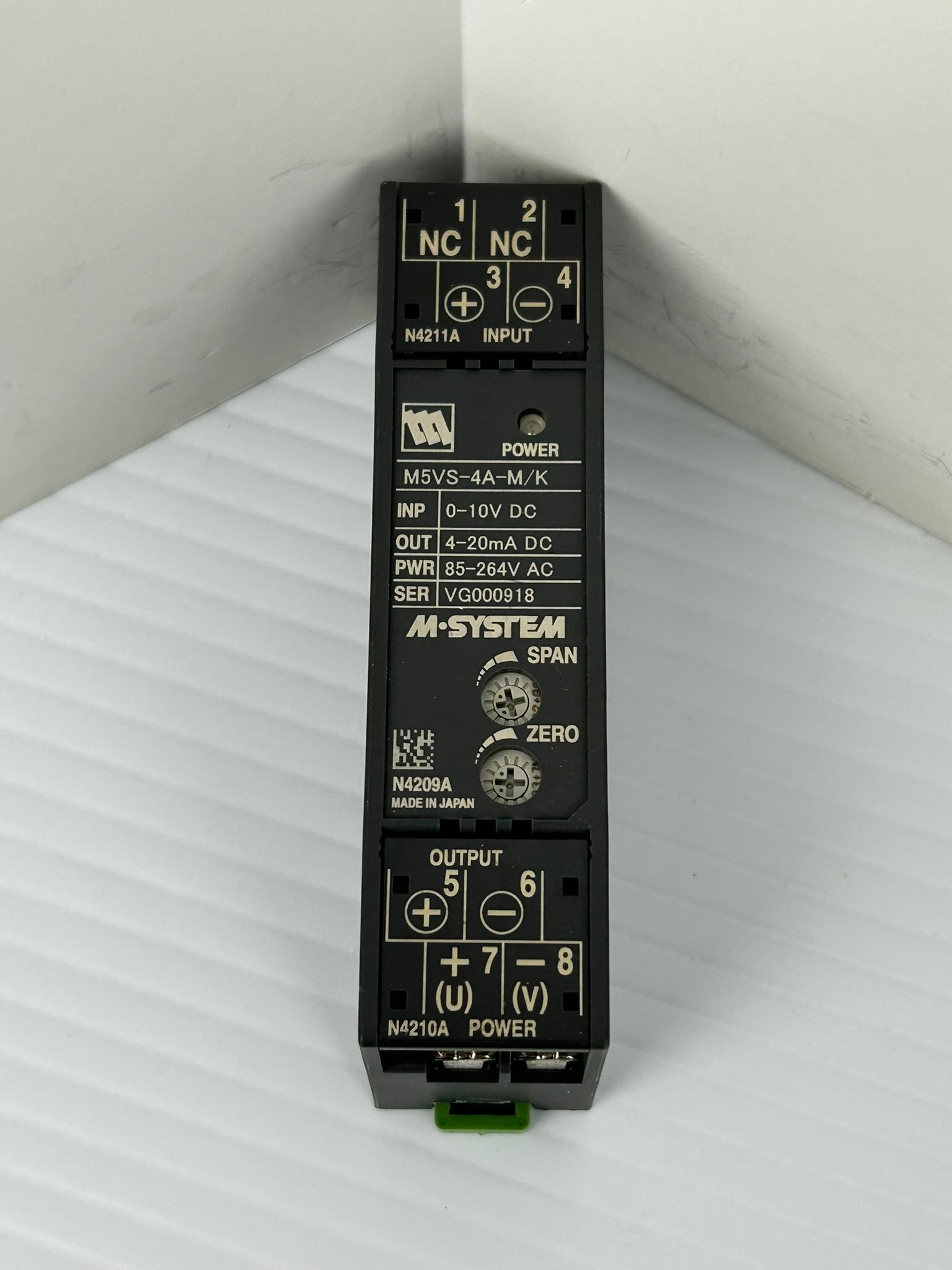 M-System M5VS-4A-M/K Isolated Signal Transmitter 85-264VAC 4-20mA