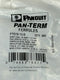 Panduit FTD78-12-D Pan-Term Black Covered Ferrules - Bag of 500