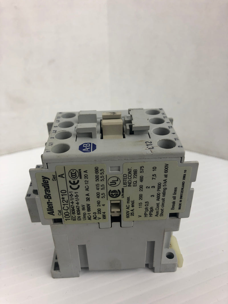 Allen-Bradley 100-C12*10 Contactor Ser. A 690V 32A 3PH 8kV