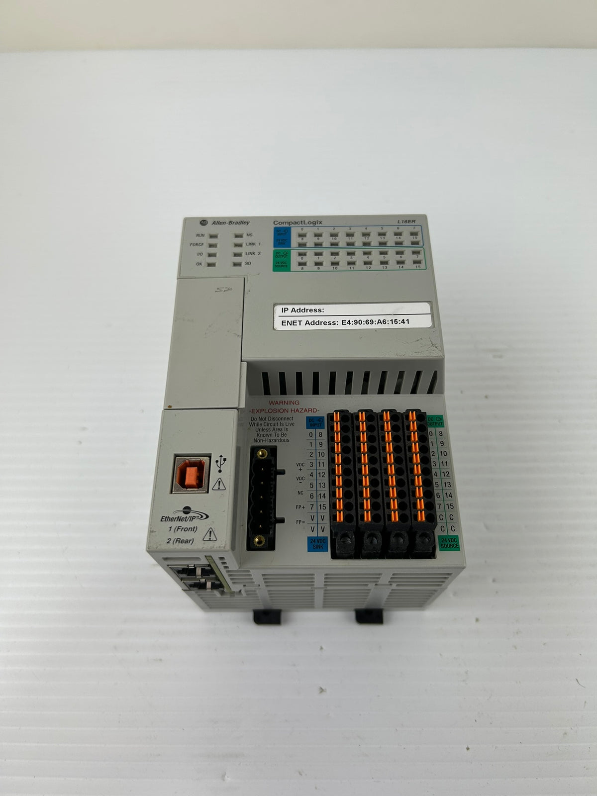 Allen-Bradley CompactLogix 1769-L16ER-BB1B Controller Series B