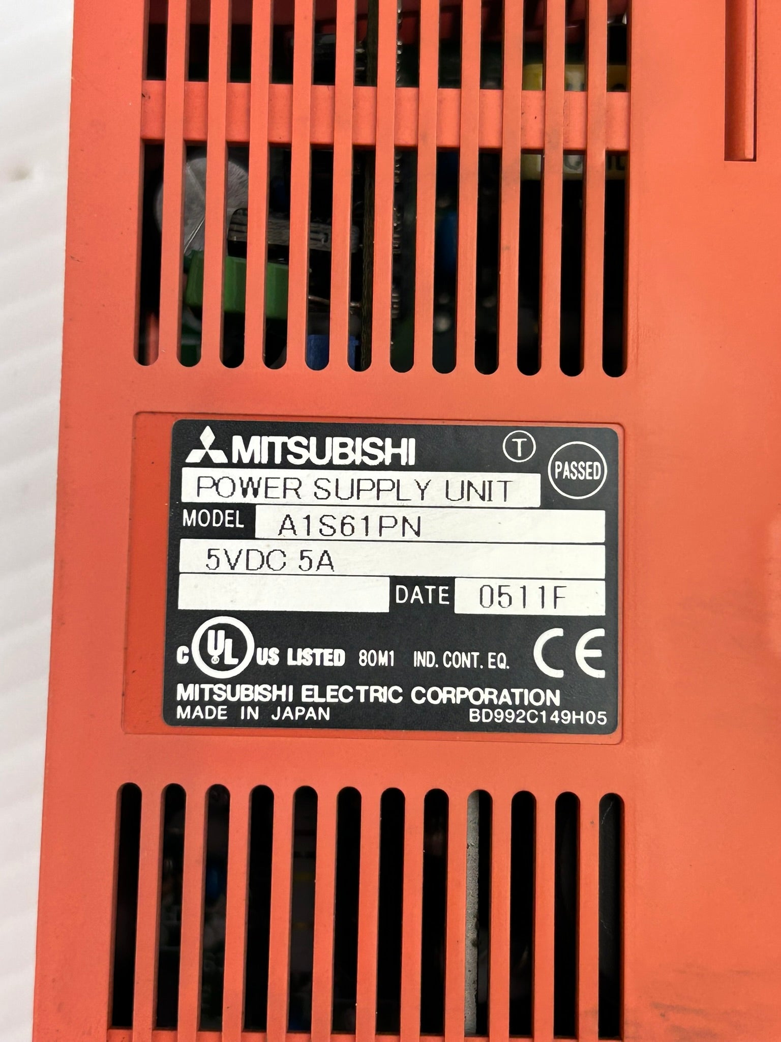 Mitsubishi A1S61PN Melsec Power Supply Unit PLC Module 5VDC 5A
