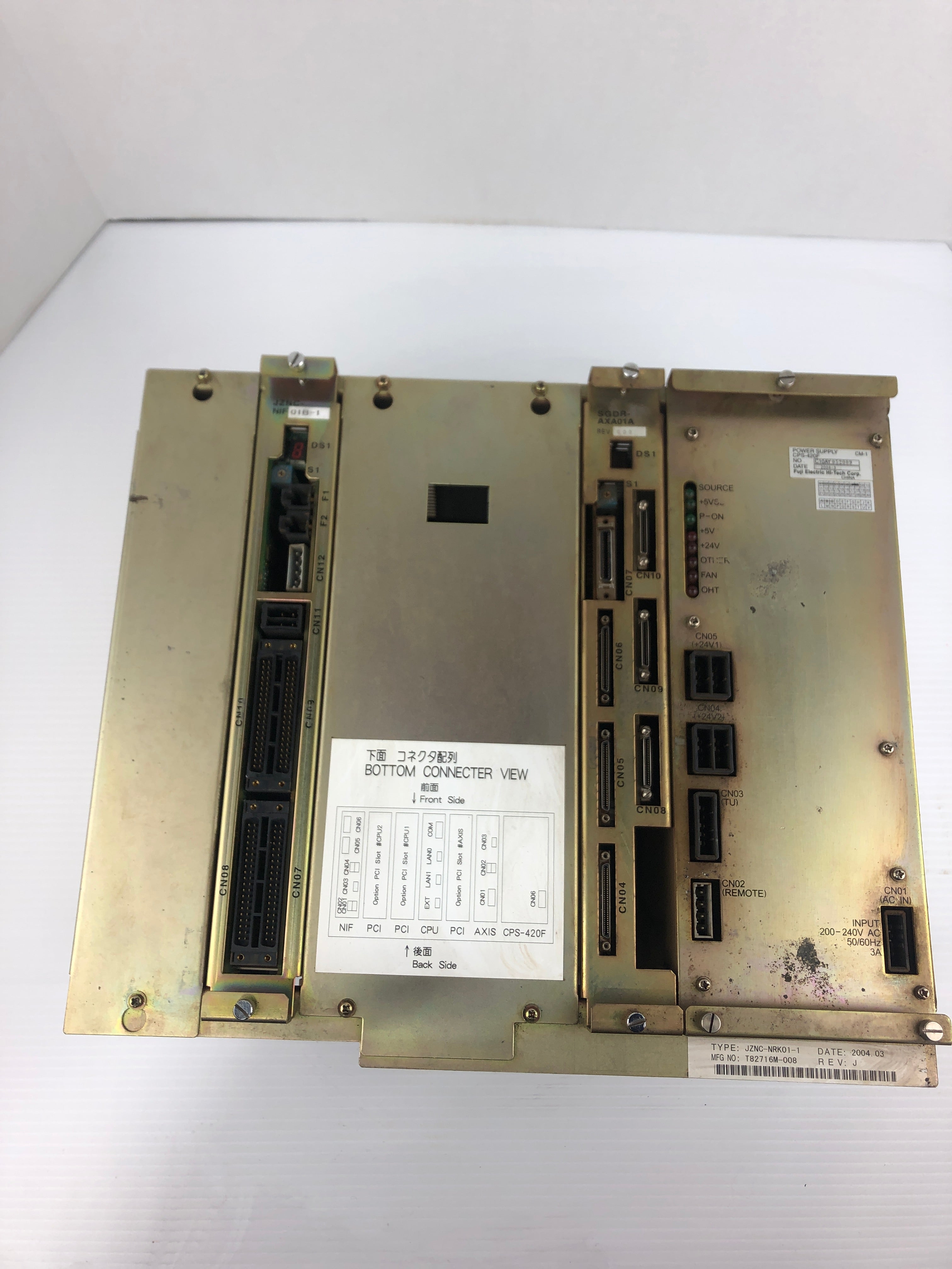 Yaskawa Electric JZNC-NRK51-1 Control Rack Power Supply Unit Rev. C00