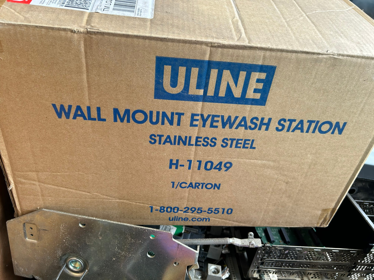 Uline H-11049 Wall Mount Eyewash Station Stainless Steel