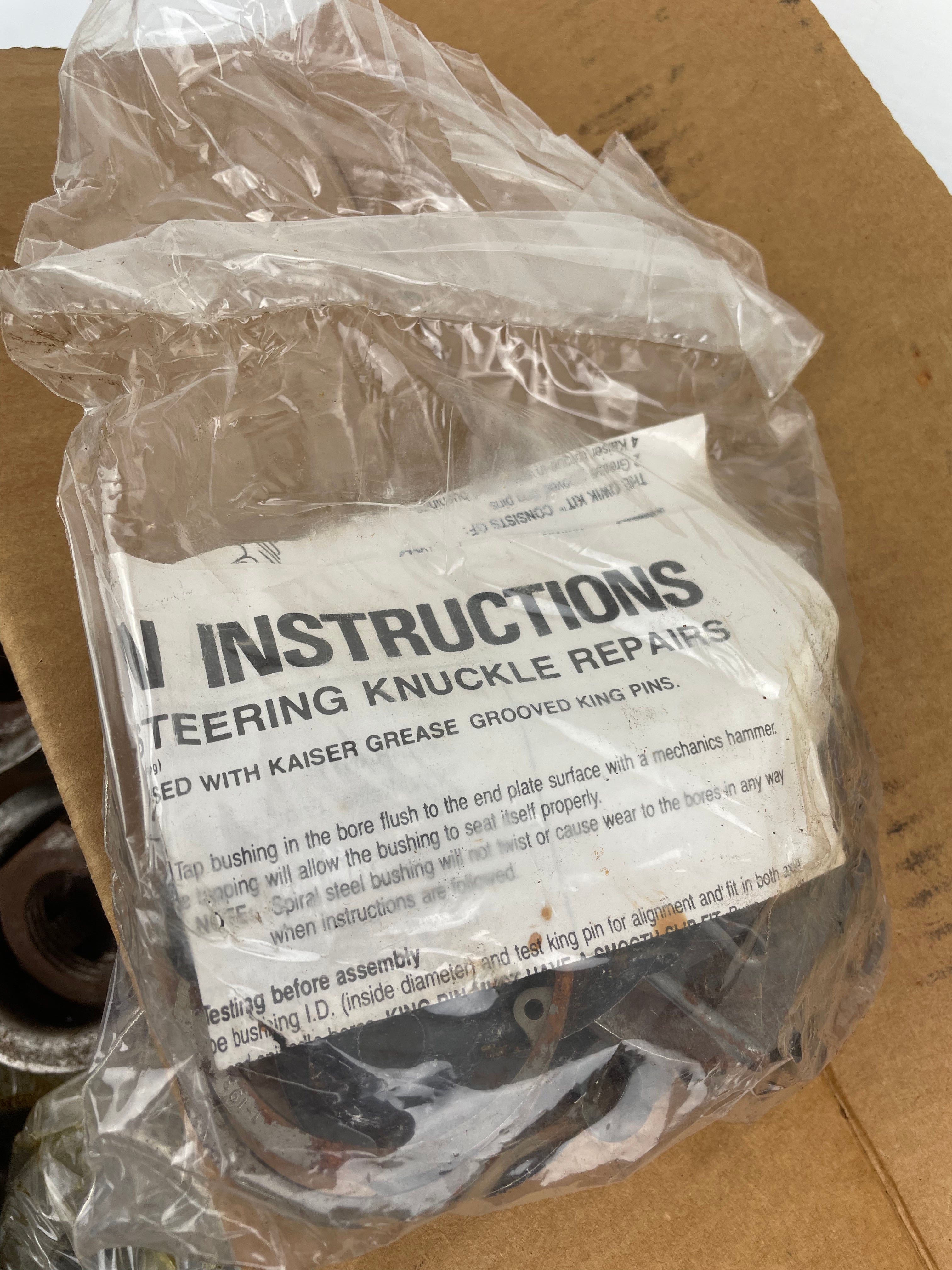 Stemco Kaiser Qwik Kit K165G King Pin Bushings Set - Spiral Steel / Grooved Pins