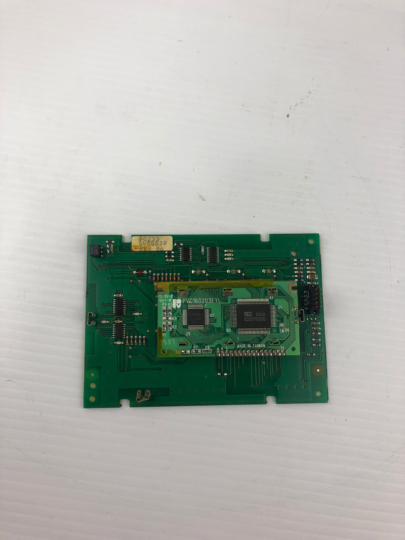 Wood's PC233 Circuit Board Panel Screen Rev BA