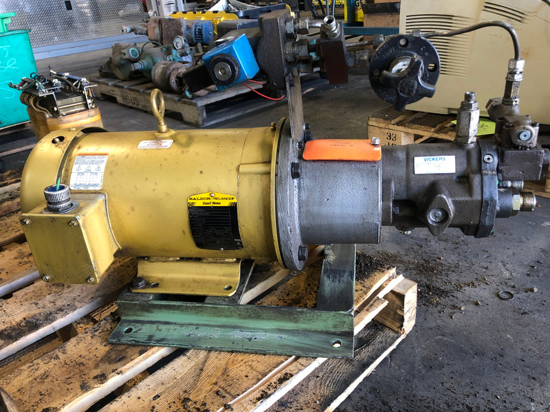 Baldor Reliance CEM3615T Motor with Vickers PVB6RSY40CCG30S30 Pump 5HP 1750RPM