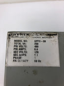 Daykin GPFS-09 Disconnect Transformer 1PH 60Hz - Missing ON/OFF Switch Cover