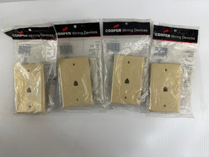 Cooper Wiring Flush Mount Voice Modular Jack 3532-4V - Lot of 4