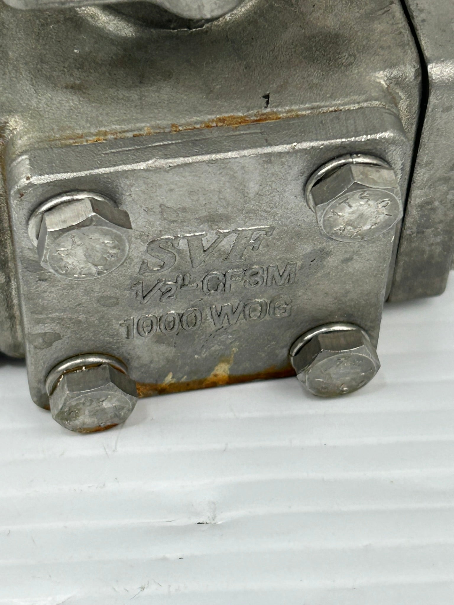 SVF Flow Controls 1000 WOG Valve 1/2"-CF3M 150 with Handle