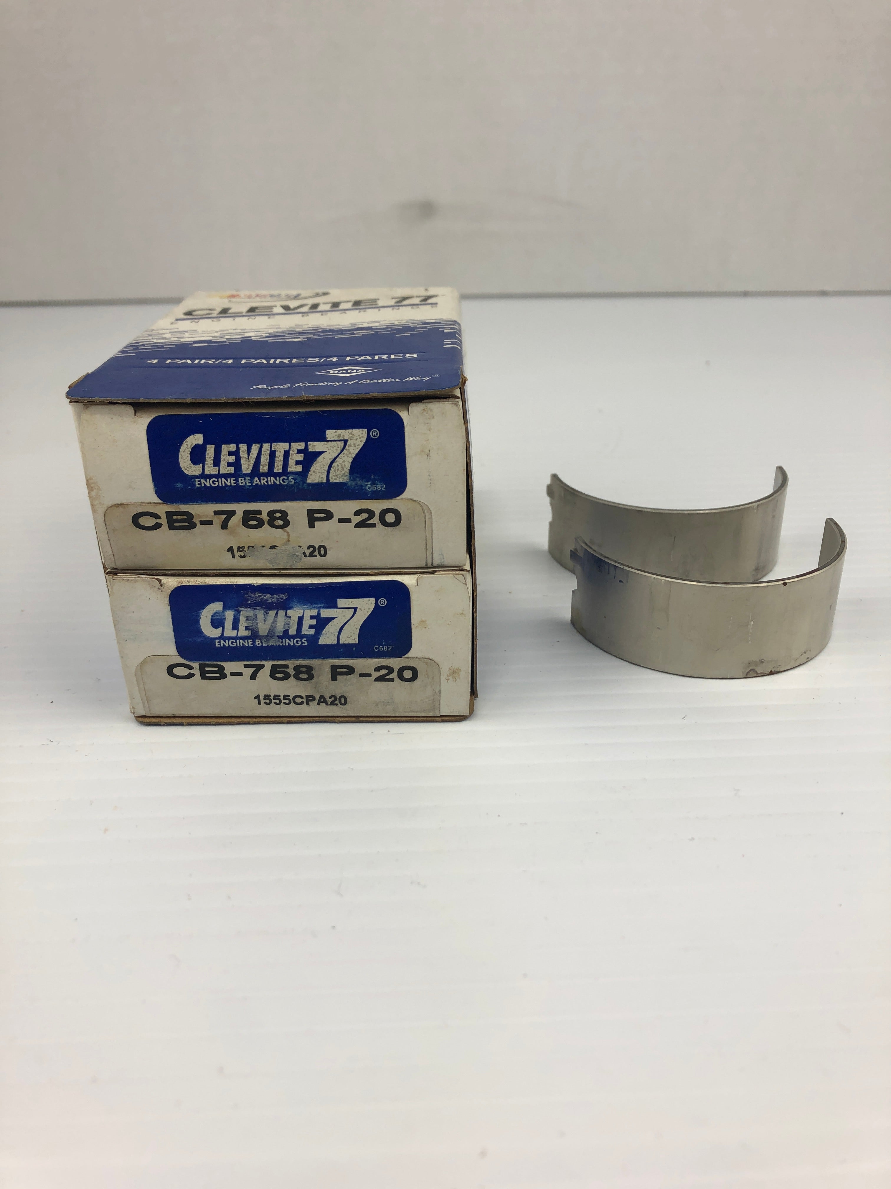 Clevite CB758P20 Engine Connecting Rod Bearing Pair CB-758 P-20 - Lot of 4