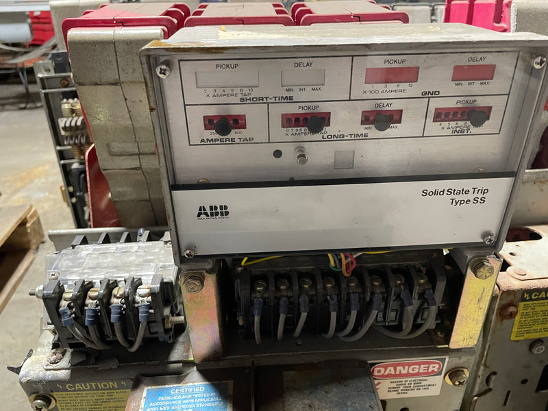 ABB K-800S K-Line Power Circuit Breaker 800A 50/60 Hz 600VAC K800S with SS3 Trip