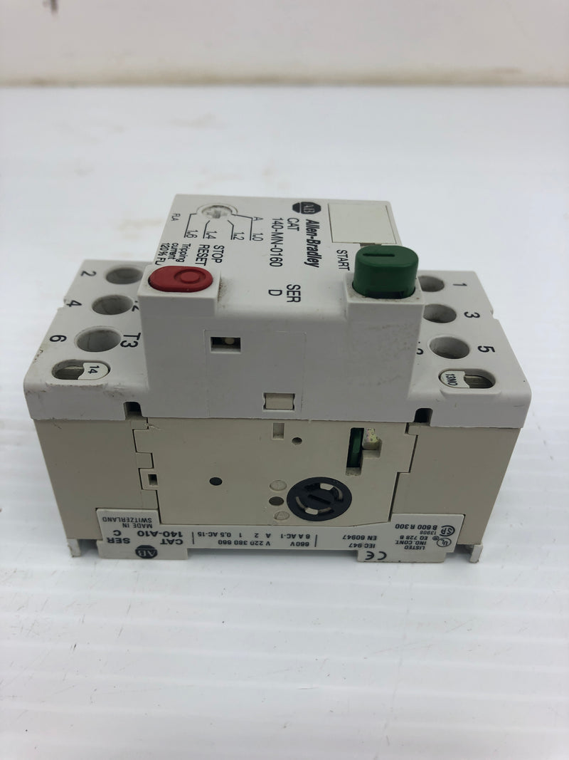 Allen-Bradley 140-MN-0160 Manual Motor Starter Series D