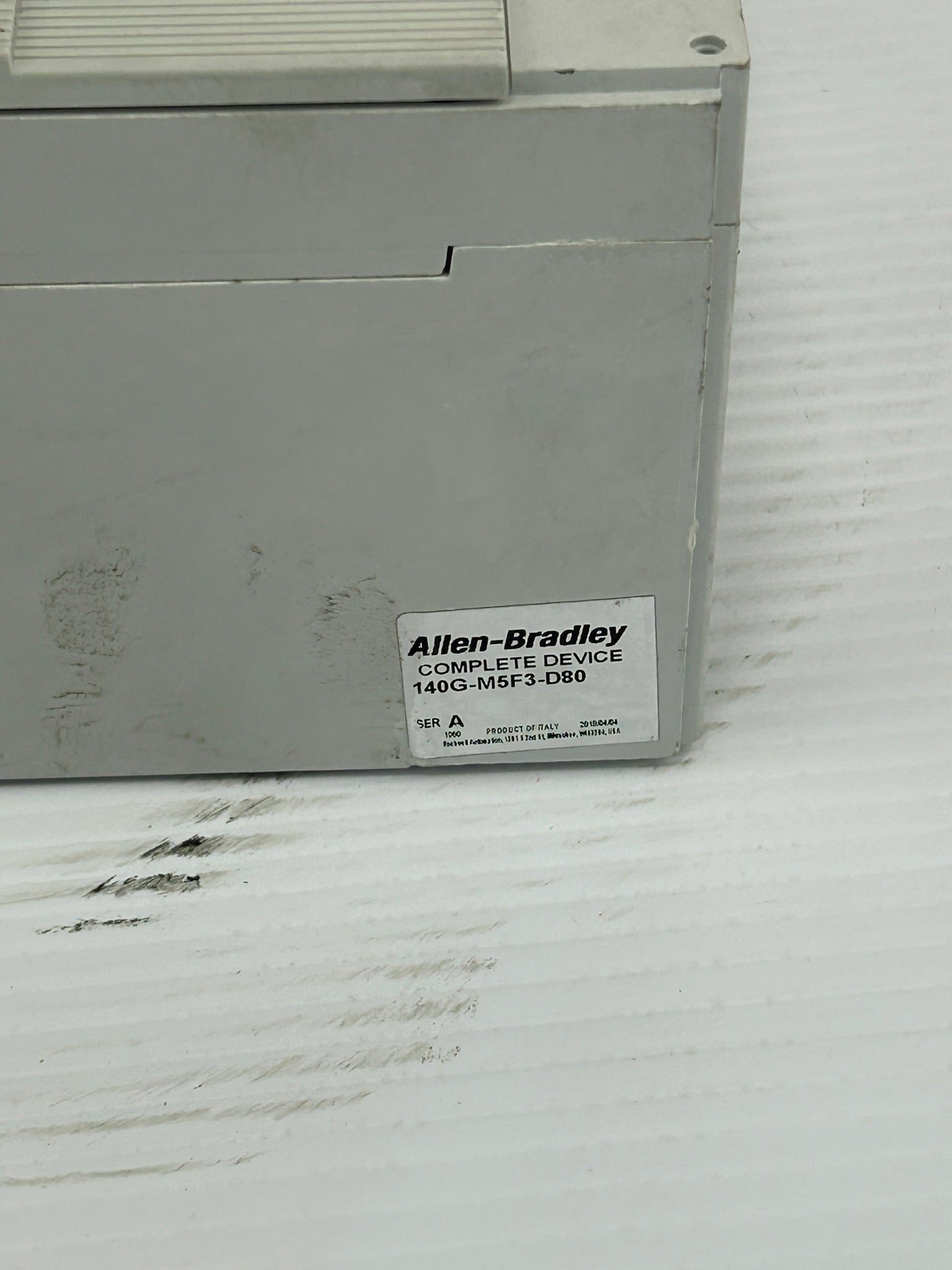 Allen Bradley 140G-M5F3-D80 Circuit Breaker with 140G-N7 /A On Off Switch