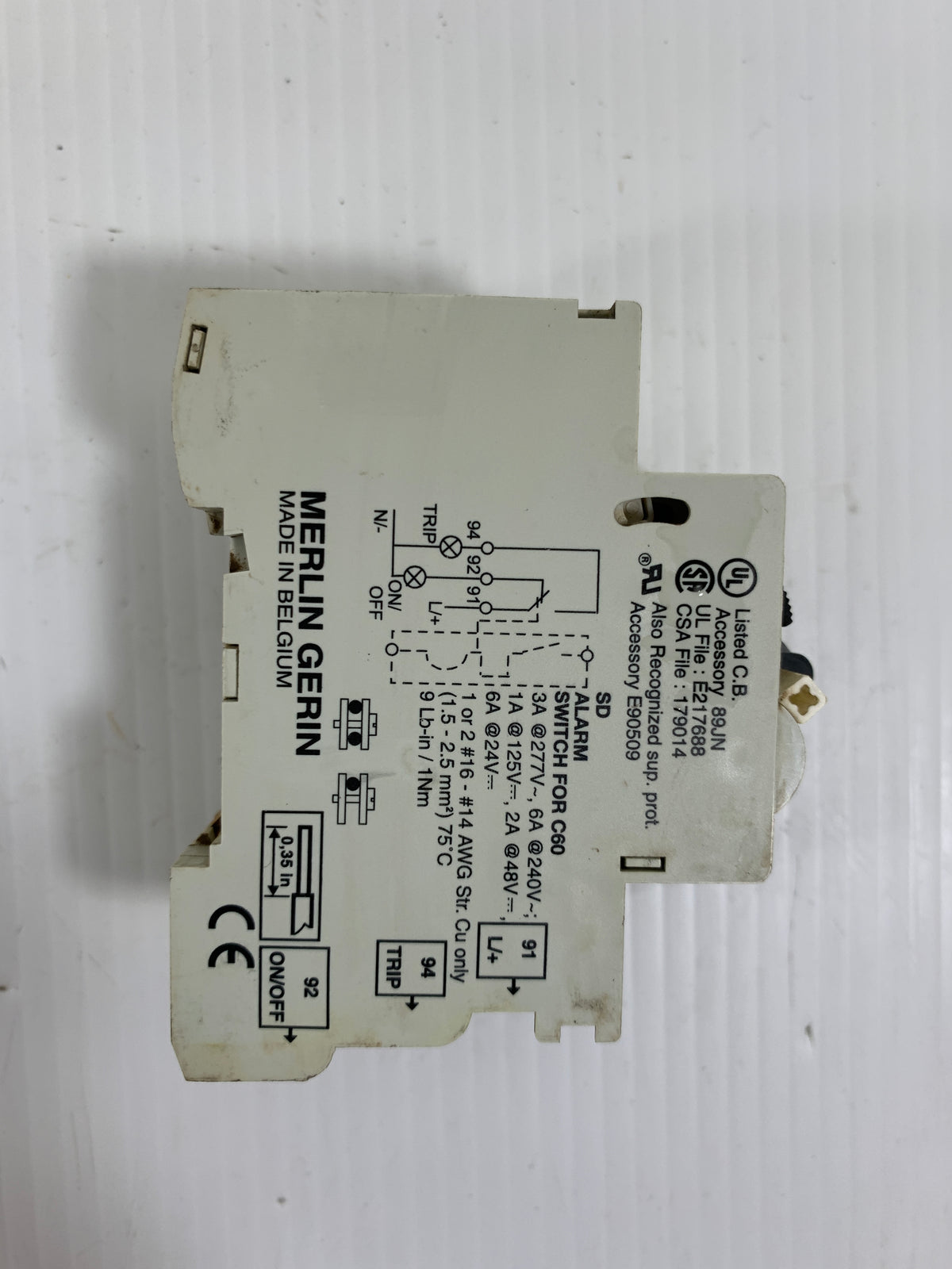 Merlin Gerin Circuit Breaker 60144 C10A 240V