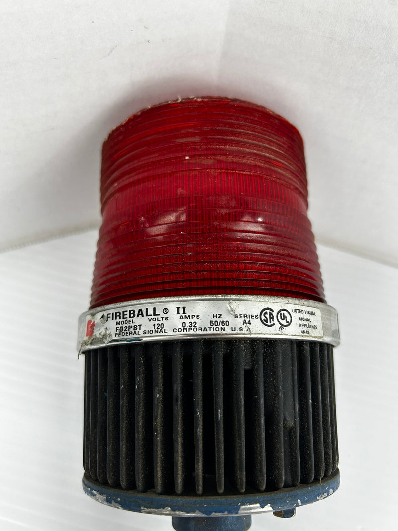 Fireball Ⅱ FB2PST Red Strobe Warning Light Ser. A4 120V 0.32A 50/60Hz