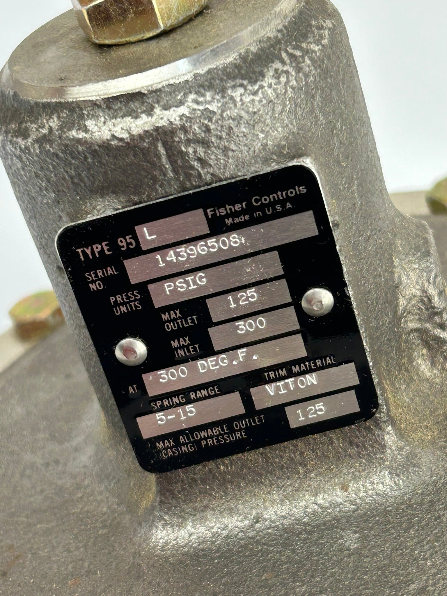 Fisher Controls 95L Regulator FS95L-132/T40 19766-1