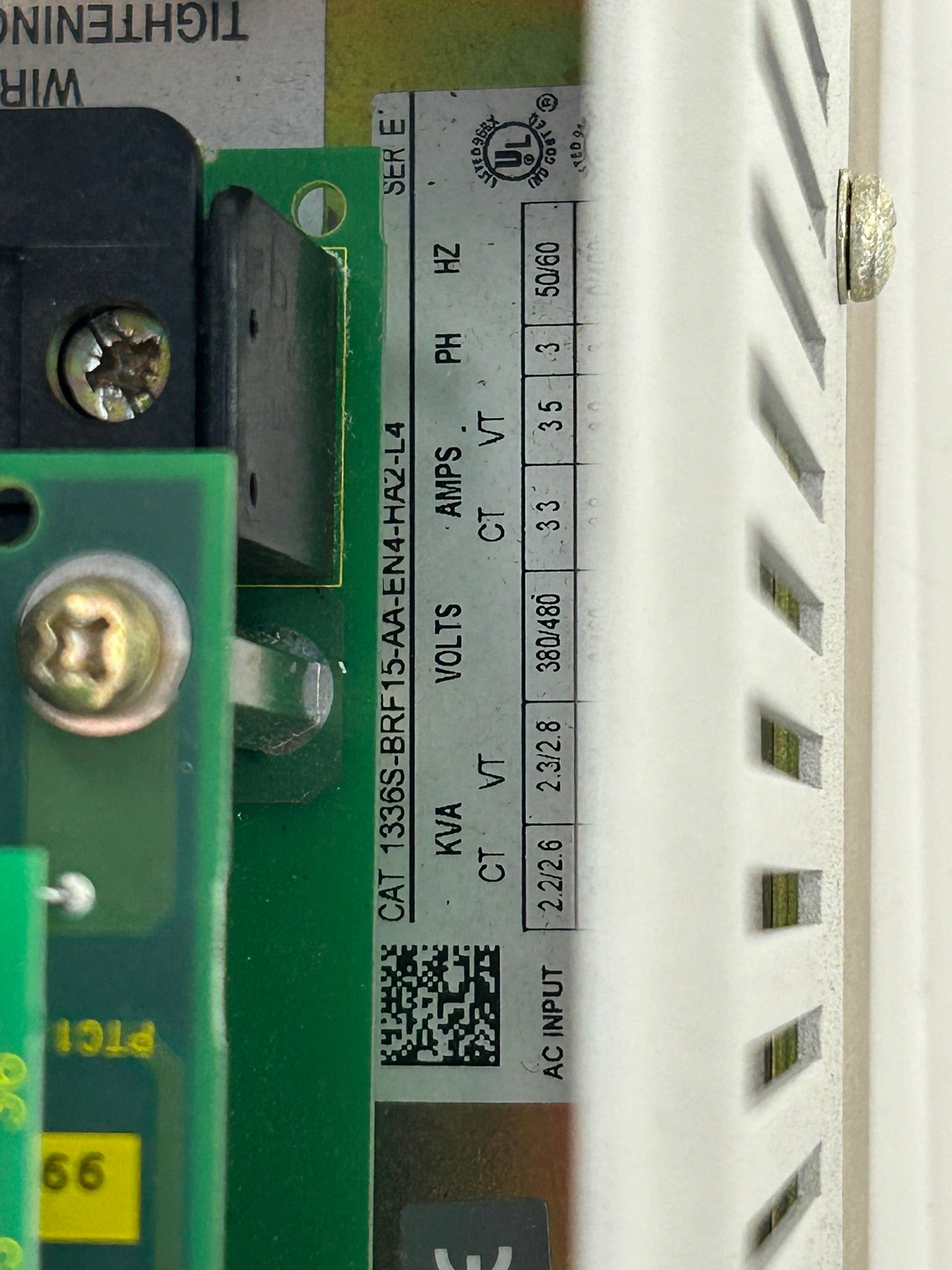 Allen-Bradley 1336S-BRF15-AA-EN4-HA2-L4 Sensorless Vector Drive 1336 Plus Ser E