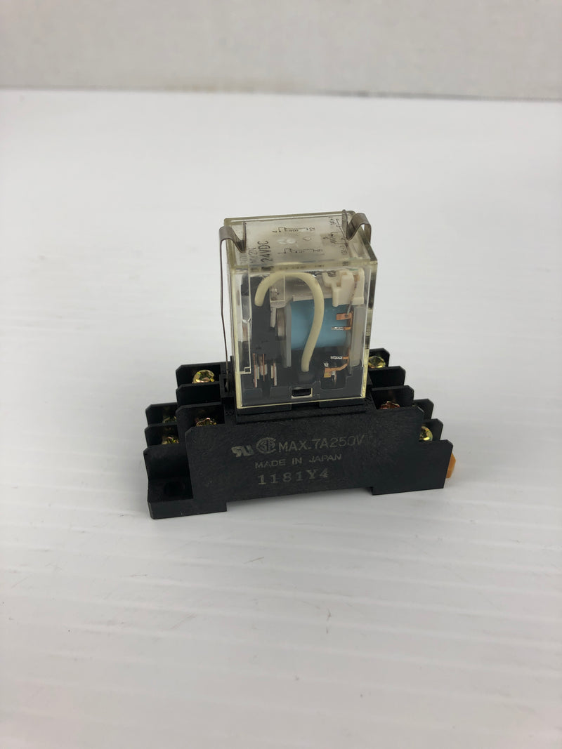 Omron MY2N 24VDC Relay With Base 1181Y4