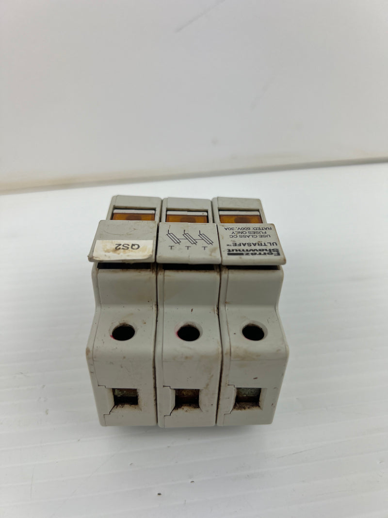 Ferraz Shawmut USCC3I Fuse Holder Y218038 600V 30A 3P - Lot of 3