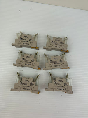 Omron P7SA-10F Relay Socket 10 Pin 6A 250VAC - Lot of 6