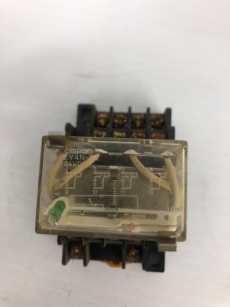 Omron LY4N-D2 Relay with Base 1832YT