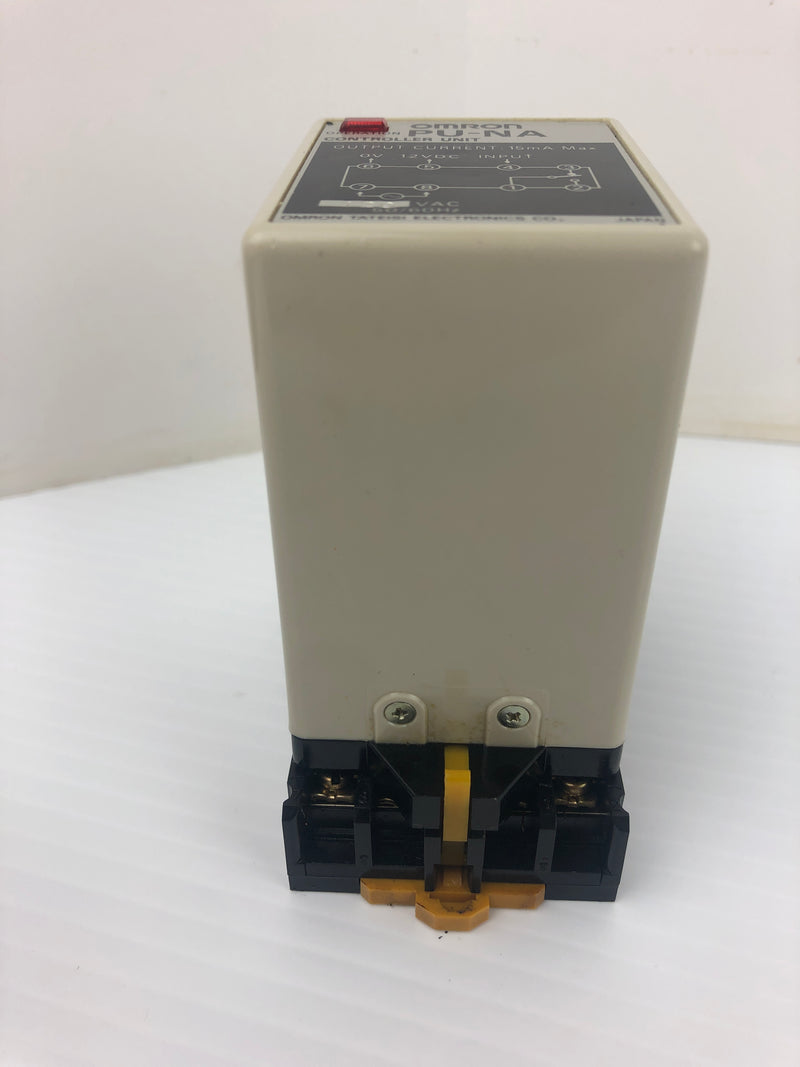 Omron PU-NA Controller Unit 120VAC 15mA 50/60Hz With 01Y6Y7 Base 250V 7.5A