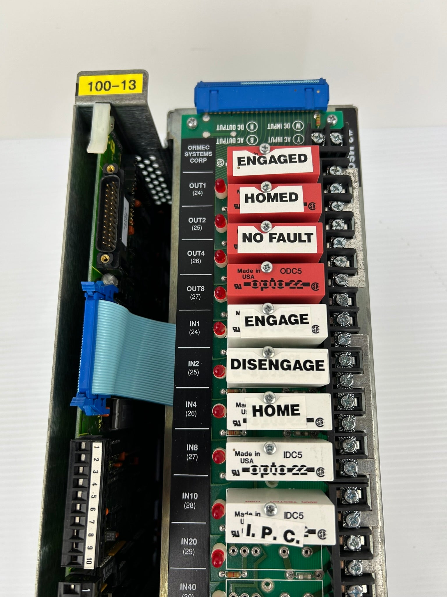 Ormec PMC-200 Servo Drive Module PB16A Circuit Board With Relays IDC5 ODC5