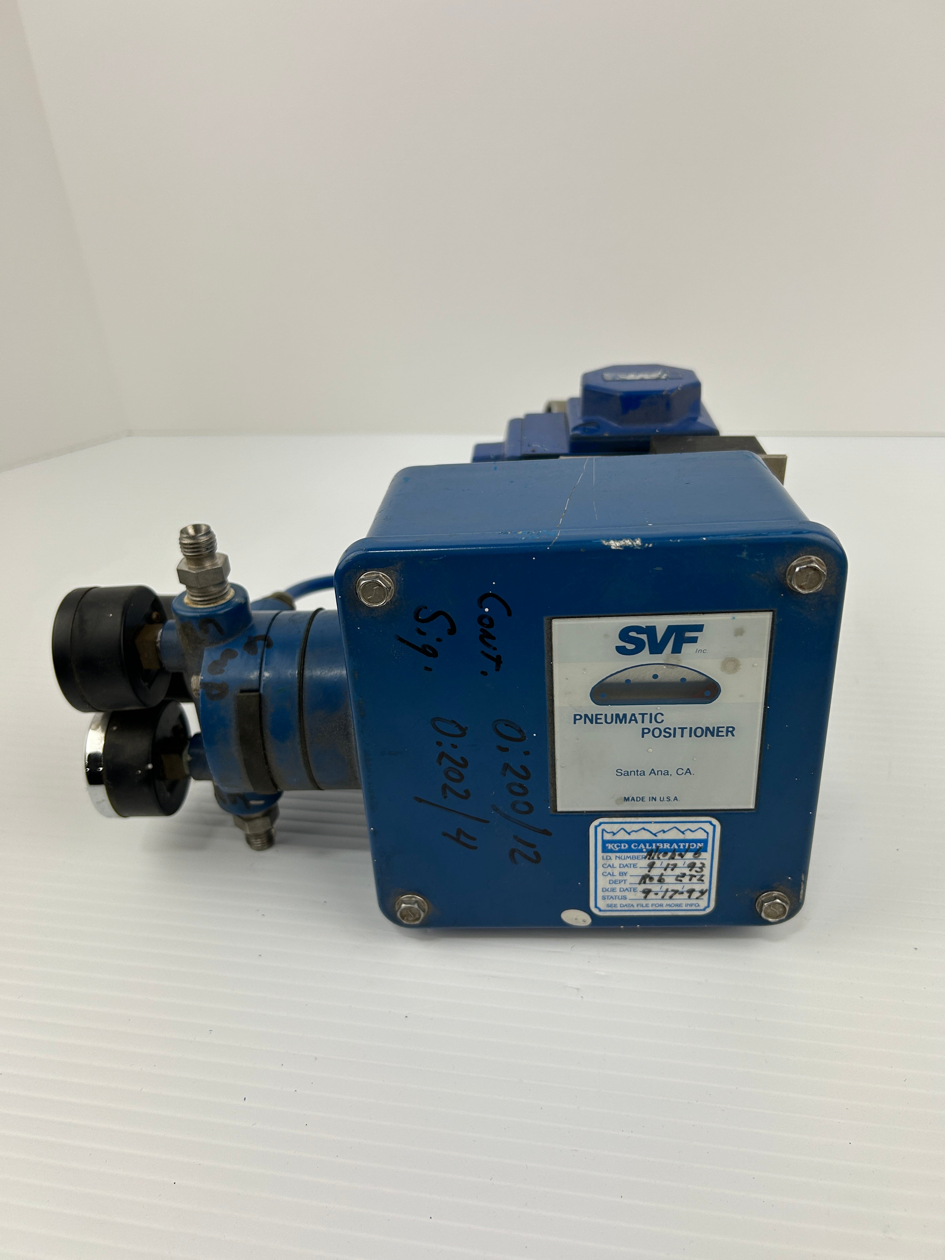 AVCO SVF 1/2" F66666TG-SE HS20 Actuator Valve Pneumatic Positioner