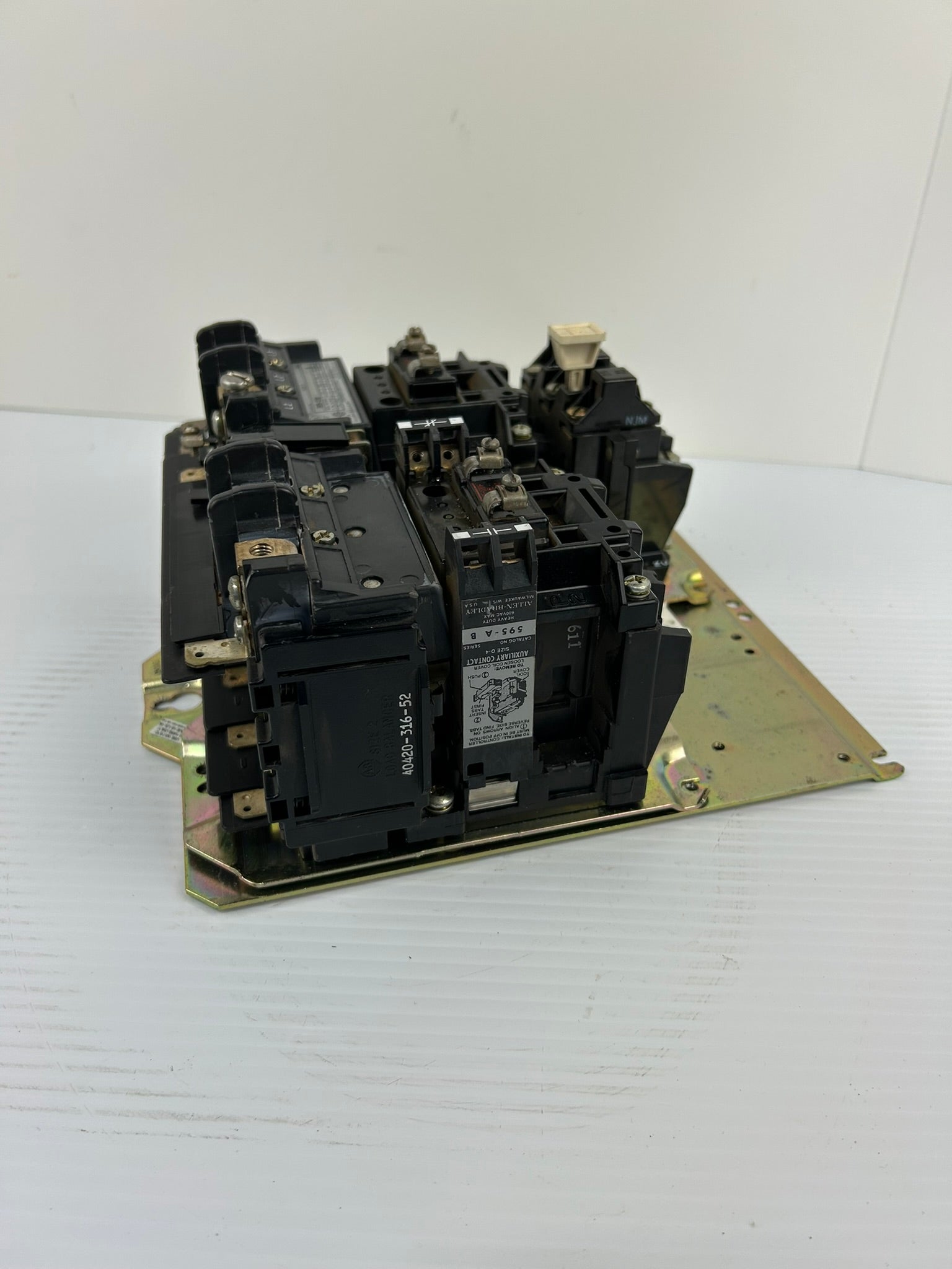 Allen Bradley 505-C0B Reverse Starter Assembly Series B Size 2 with 595-A