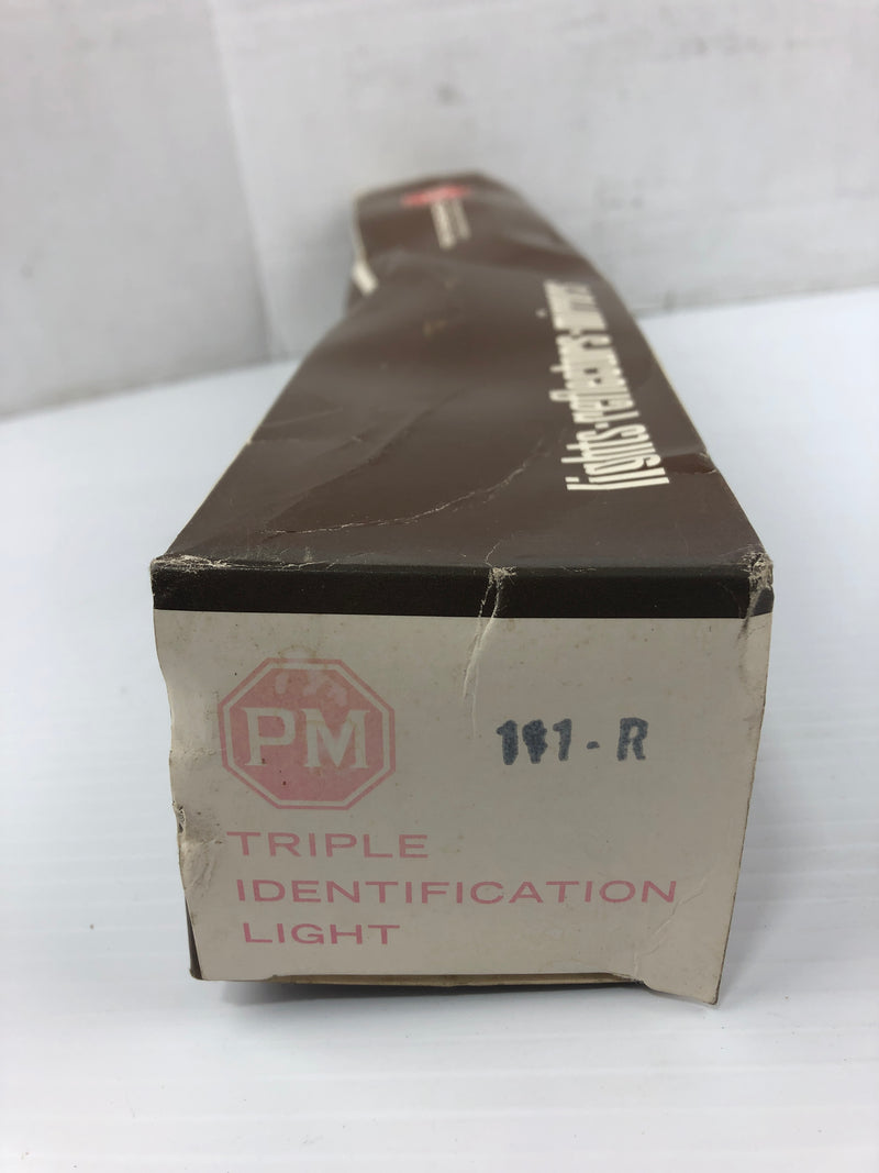 Peterson 111-R Red Triple Beehive Identification Light Bar 111R