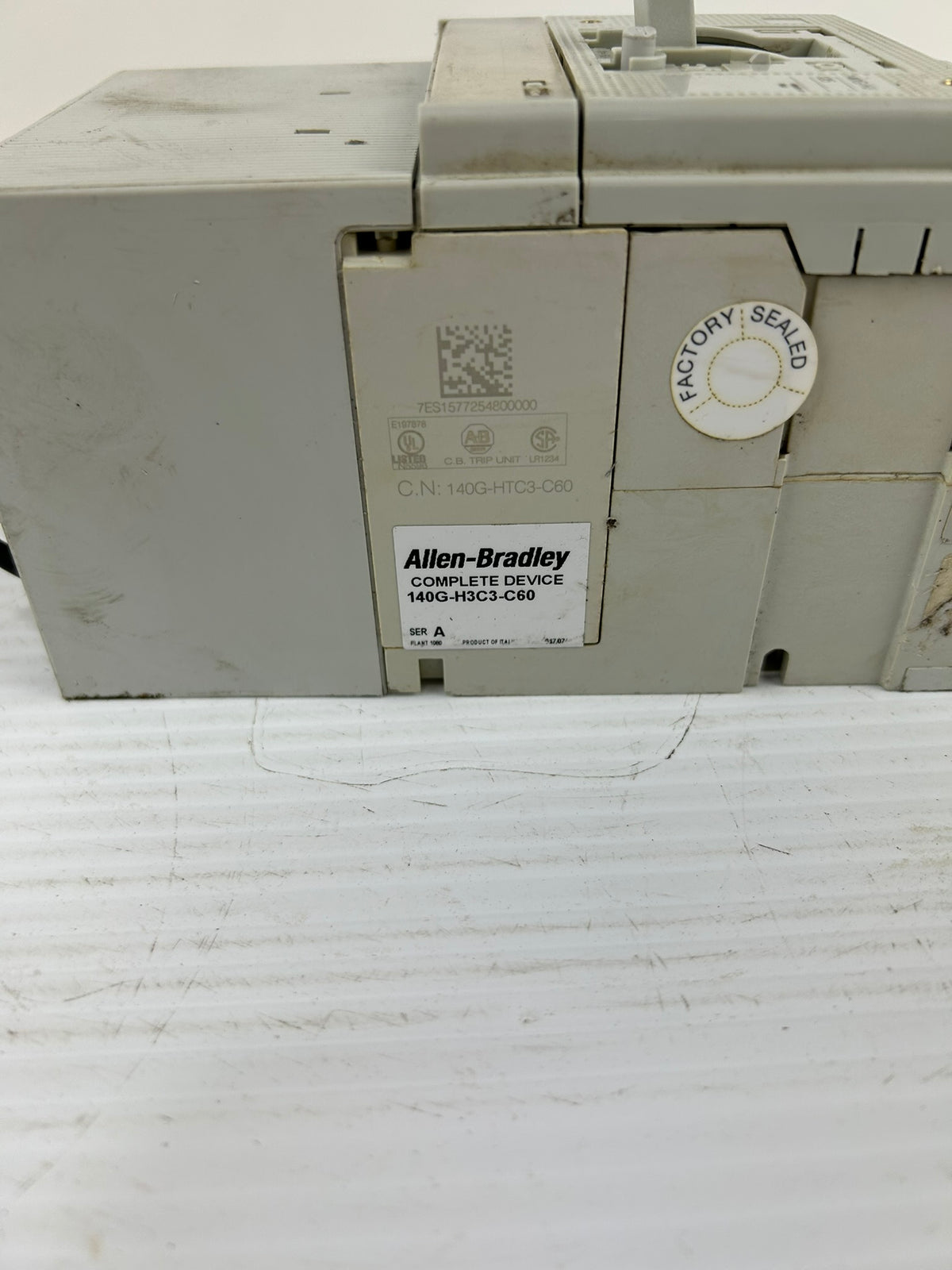 Allen Bradley 140G-H3C3-C60 Circuit Breaker Series A 140G-H3X3 480-600V 3P HACR